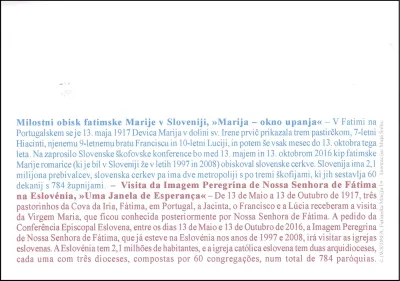 MILOSTNI OBISK FATIMSKE MARIJE